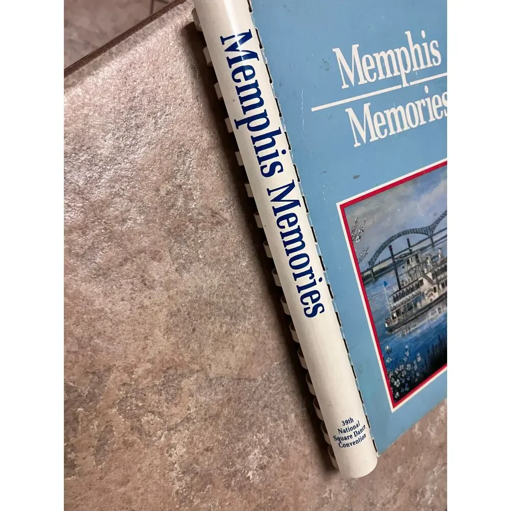 Memphis Memories 1989 Cookbook National Square Dance Convention‎ 80s VTG Vintage